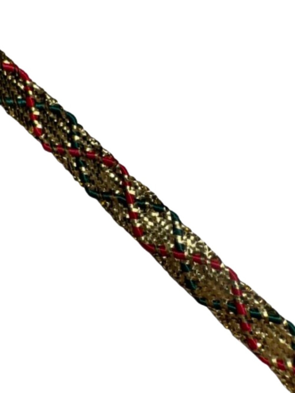 12 3/8 Yards Vintage Red Green Gold Trim Slow Stitch Scrapbooking Crafts #425